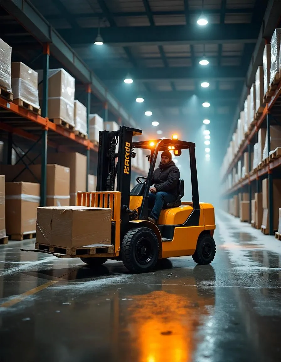Forklift Gudang Cold Storage