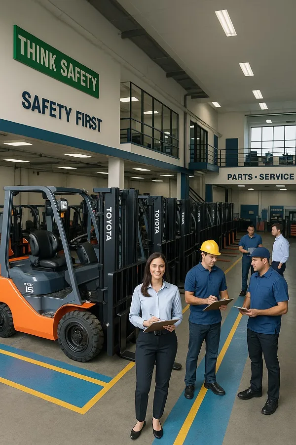 Forklift Toyota untuk Industri Logistik & Gudang