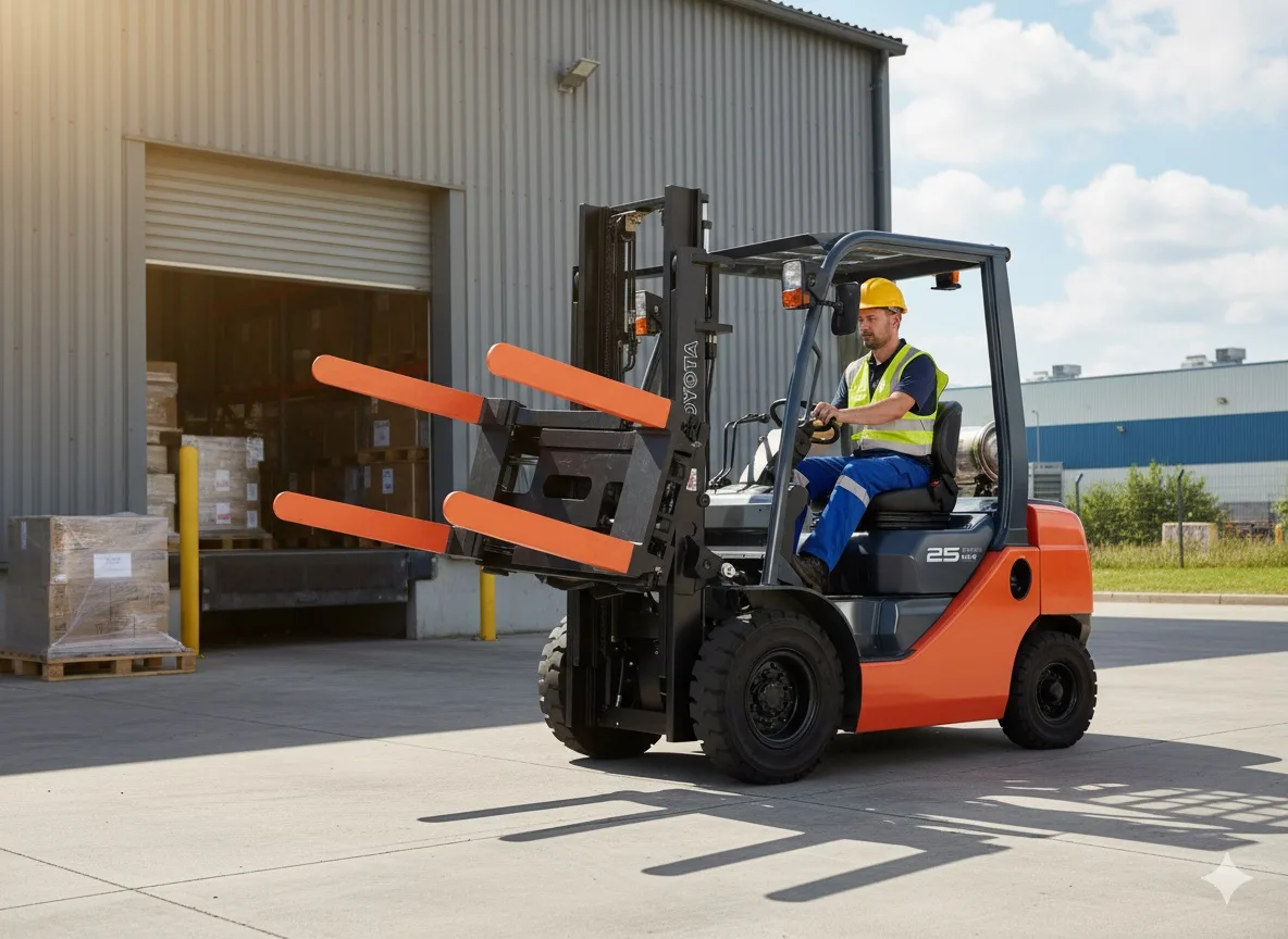 Forklift Rotating Forks