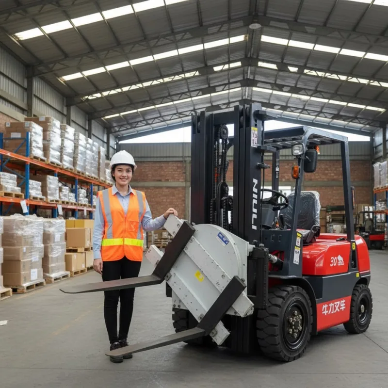 Forklift Rotator Forks Attachment